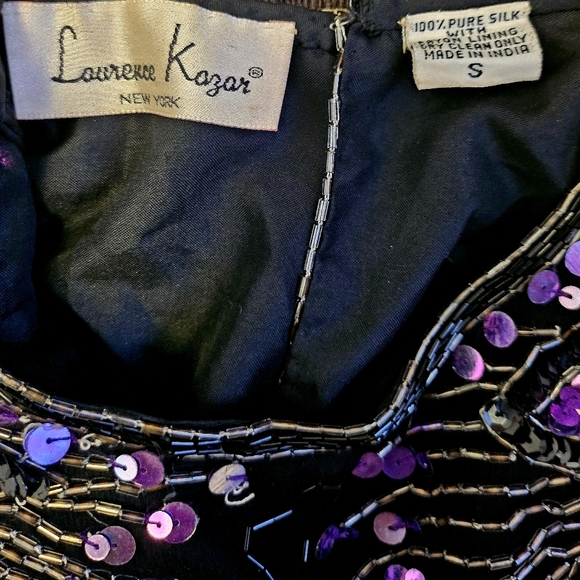 Vintage 80s sequin short-sleeve top - Picture 5 of 5